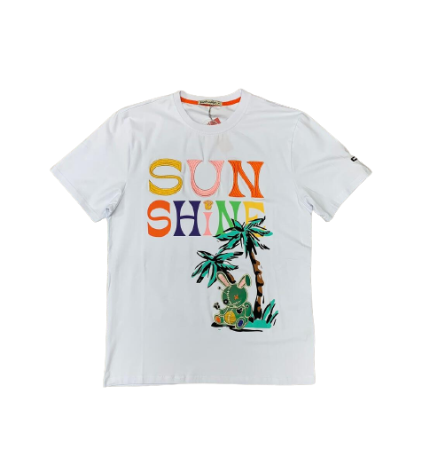 BKYS 'Sun Shine Lucky Charm' T-Shirt (White) T746 - Fresh N Fitted Inc