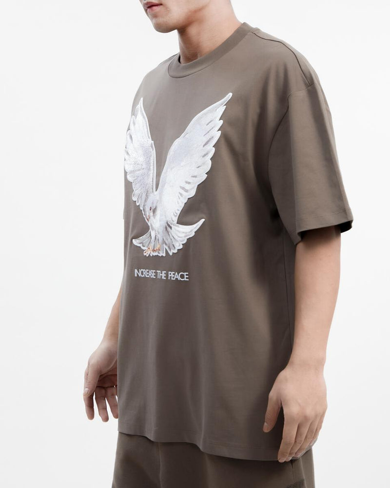 Roku Studio 'Neutral Dove' Oversized T-Shirt (Brown) RK1481072 - Fresh N Fitted Inc