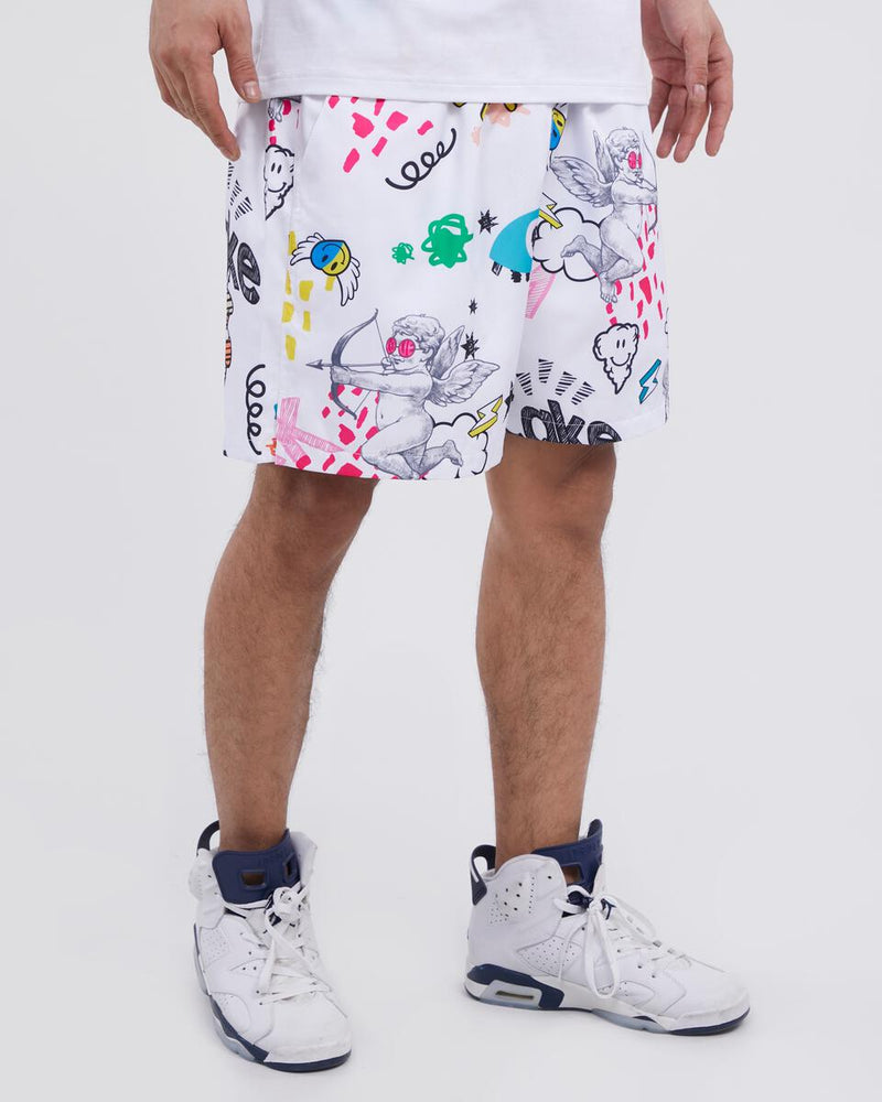 Wedding Cake 'Chill Out' Shorts (White) WC3970491 - Fresh N Fitted Inc