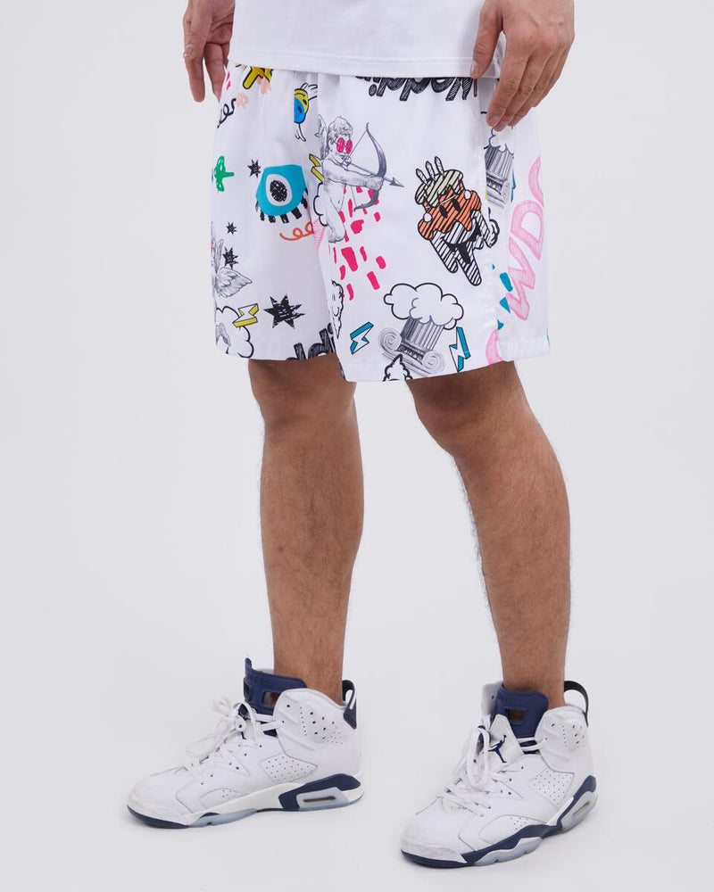 Wedding Cake 'Chill Out' Shorts (White) WC3970491 - Fresh N Fitted Inc