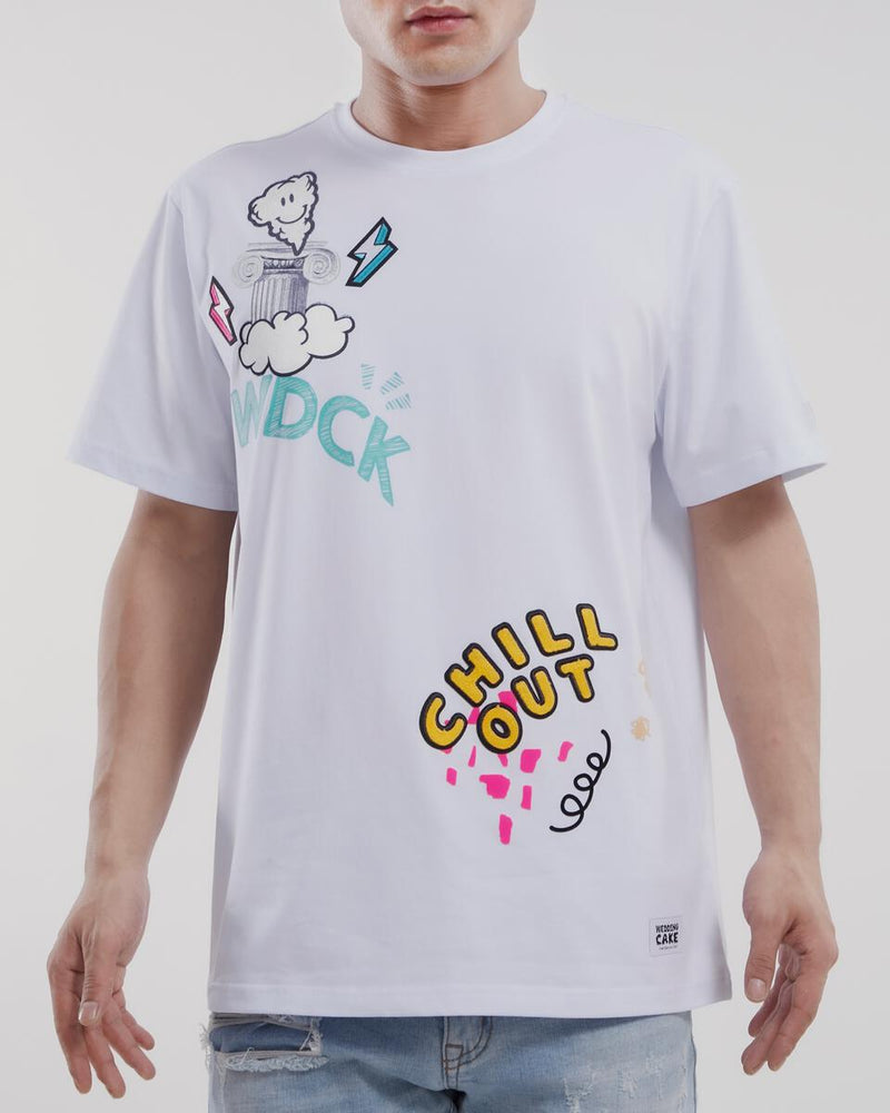 Wedding Cake 'Chill Out' T-Shirt (White) WC1970490 - Fresh N Fitted Inc