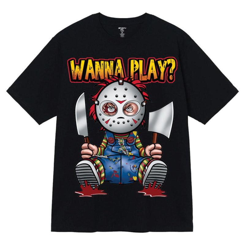 3Forty Inc. 'Wanna Play' T-Shirt (Black) - Fresh N Fitted Inc