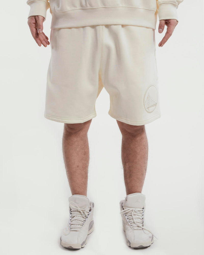 Pro Standard Golden State Warriors Team Shorts (Eggshell) BGW357347 - Fresh N Fitted Inc