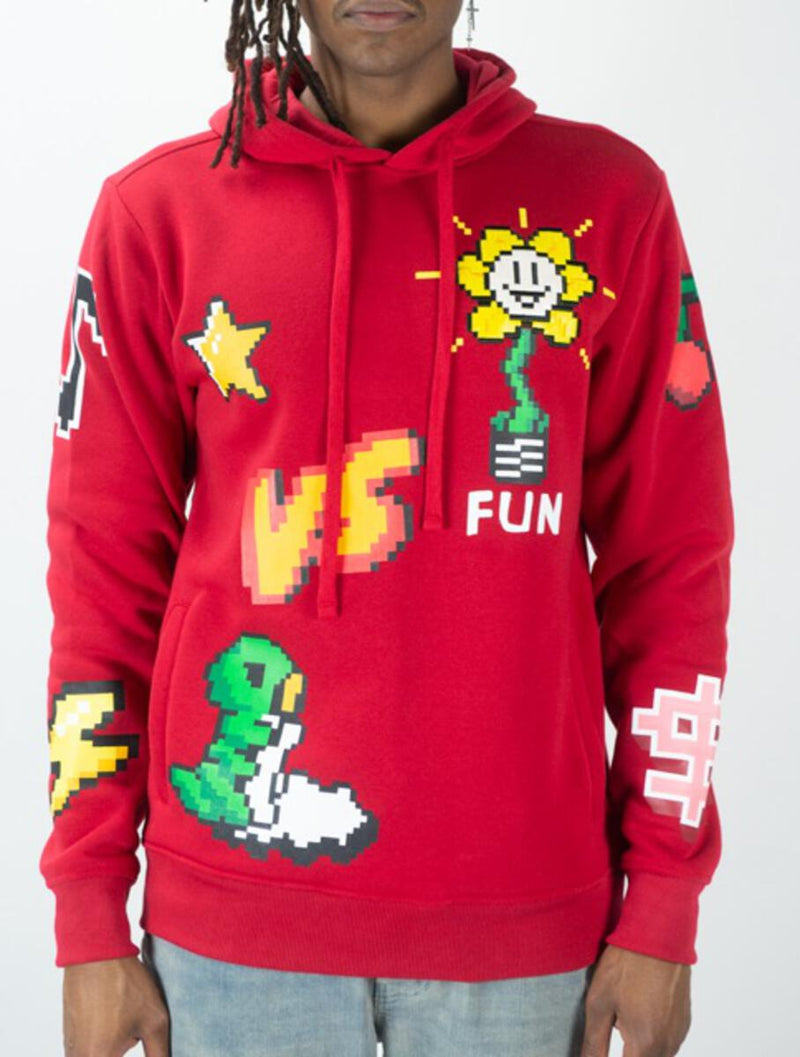 Rebel Minds 'Fun for ever' Hoodie (Red) 132-371 - Fresh N Fitted Inc