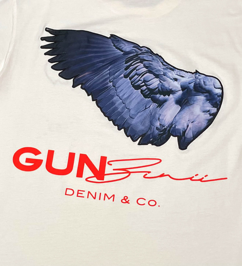 Gunzinii 'The Wing' T-Shirt (Cream) GZ208 - Fresh N Fitted Inc