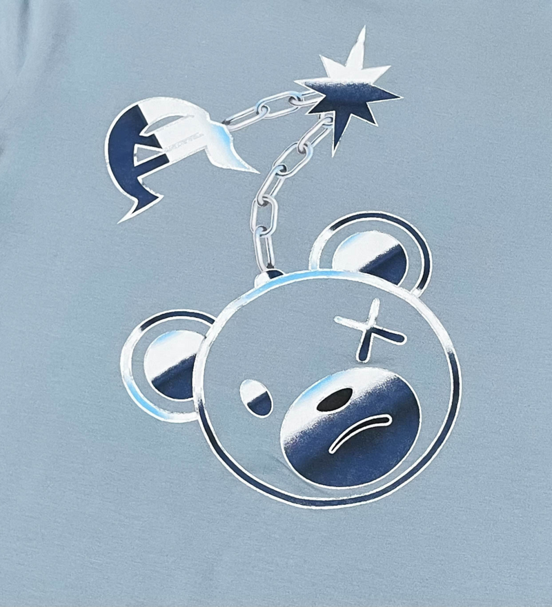 Civilized 'Chain' T-Shirt (Pearl Blue) CV5441 - Fresh N Fitted Inc