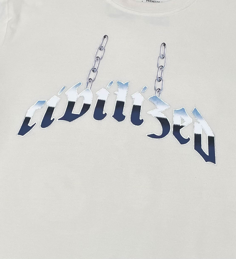 Civilized 'Chain' T-Shirt (Natural) CV5441 - Fresh N Fitted Inc