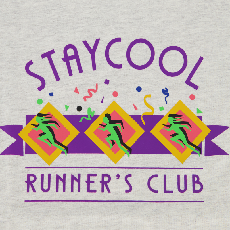 Stay Cool 'Runner Club' T-Shirt (Ash) - Fresh N Fitted Inc