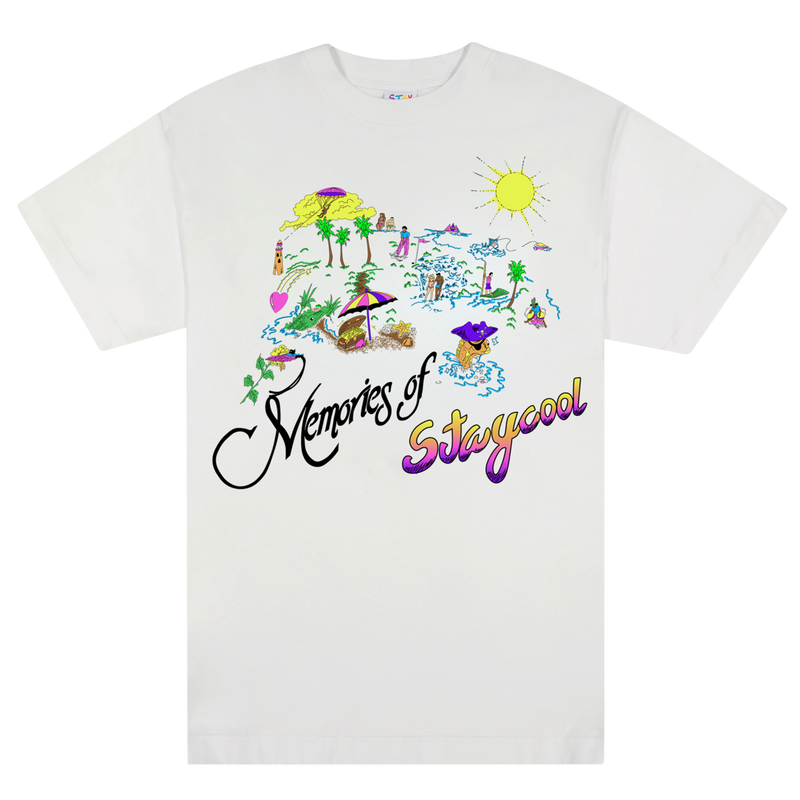 Stay Cool 'Memories' T-Shirt (White) - Fresh N Fitted Inc