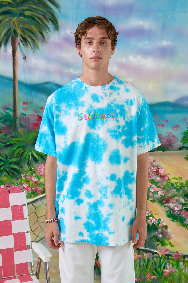 Stay Cool 'Tropical' T-Shirt (Cloud Wash) - Fresh N Fitted Inc