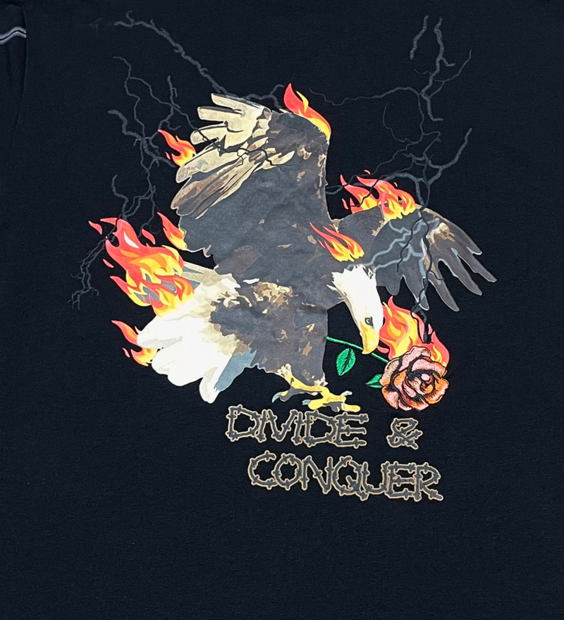 Motive Denim 'Divide & Conquer Eagle' T-Shirt (Black) MT205 - Fresh N Fitted Inc