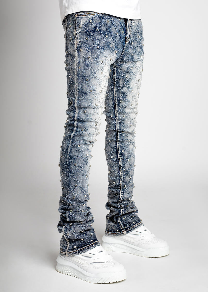 Guapi 'Blue Embellished' Stacked Denim | Fresh N Fitted Inc