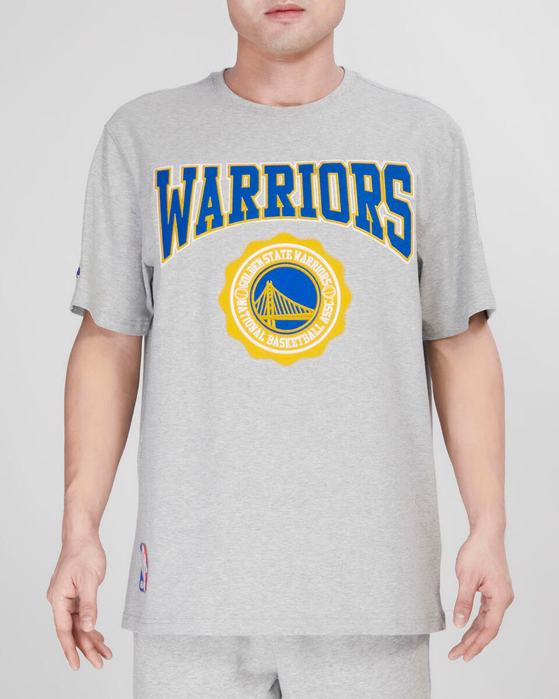 Pro Standard Golden State Warriors University Script Shirt (Heather Grey) BGW1510035 - Fresh N Fitted Inc