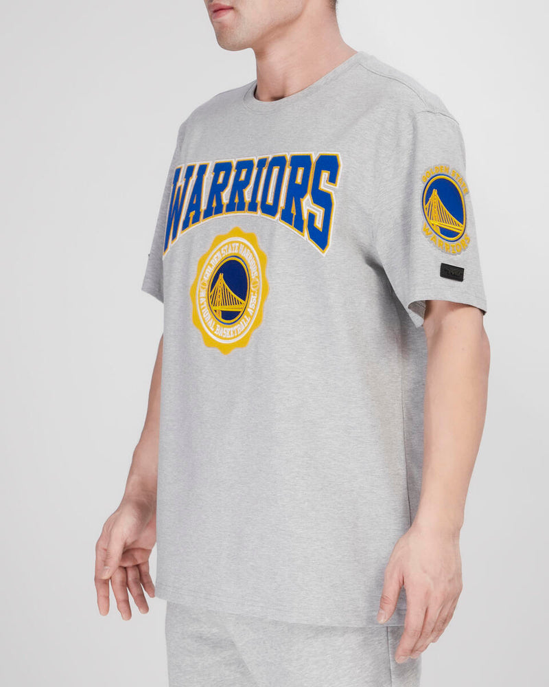 Pro Standard Golden State Warriors University Script Shirt (Heather Grey) BGW1510035 - Fresh N Fitted Inc