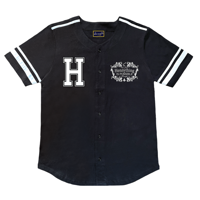 Bear The Beams "Hennything Baseball Shirt" (Black) BB18B - Fresh N Fitted Inc