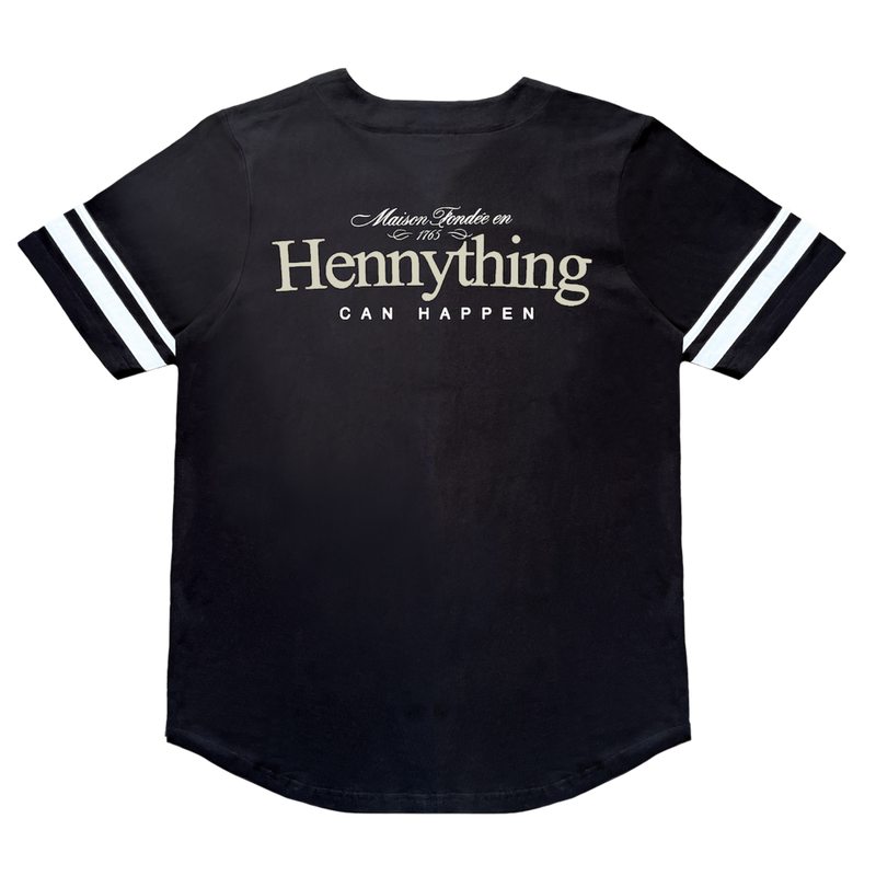 Bear The Beams "Hennything Baseball Shirt" (Black) BB18B - Fresh N Fitted Inc
