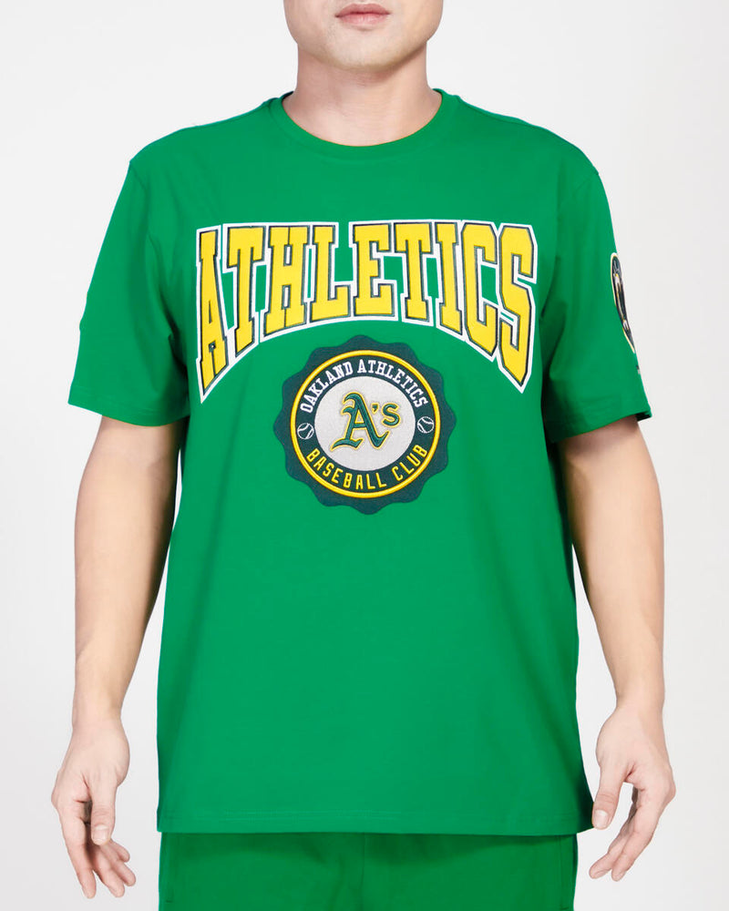 Pro Standard 'Oakland Athletics Crest Emblem SJ Tee' (Kelly Green) LOA1310263 - Fresh N Fitted Inc