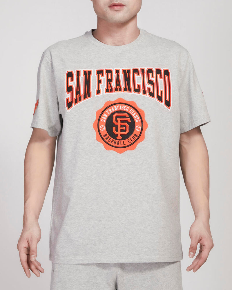 Pro Standard San Francisco Giants Crest Emblem T-Shirt (Heather Grey) LSG139288 - Fresh N Fitted Inc