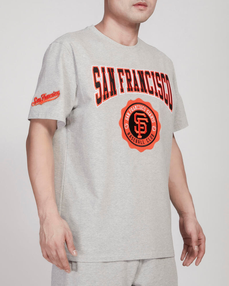 Pro Standard San Francisco Giants Crest Emblem T-Shirt (Heather Grey) LSG139288 - Fresh N Fitted Inc