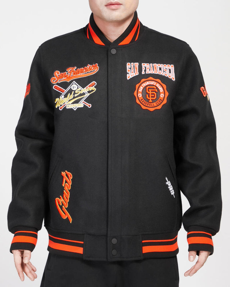 Pro Standard 'San Francisco Giants' Crest Emblem Varsity Jacket - Fresh N Fitted Inc