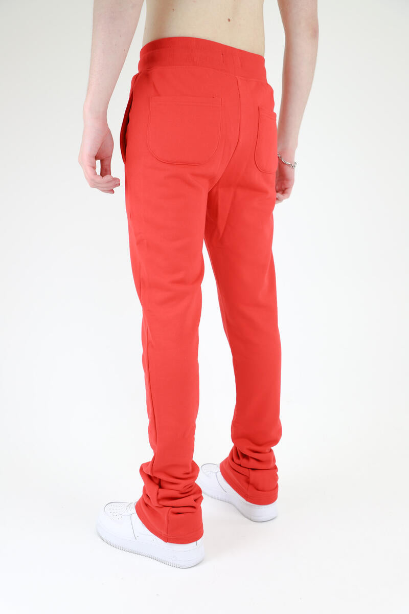 Armor Jeans Stacked Fleece Pants(Red) - Fresh N Fitted Inc