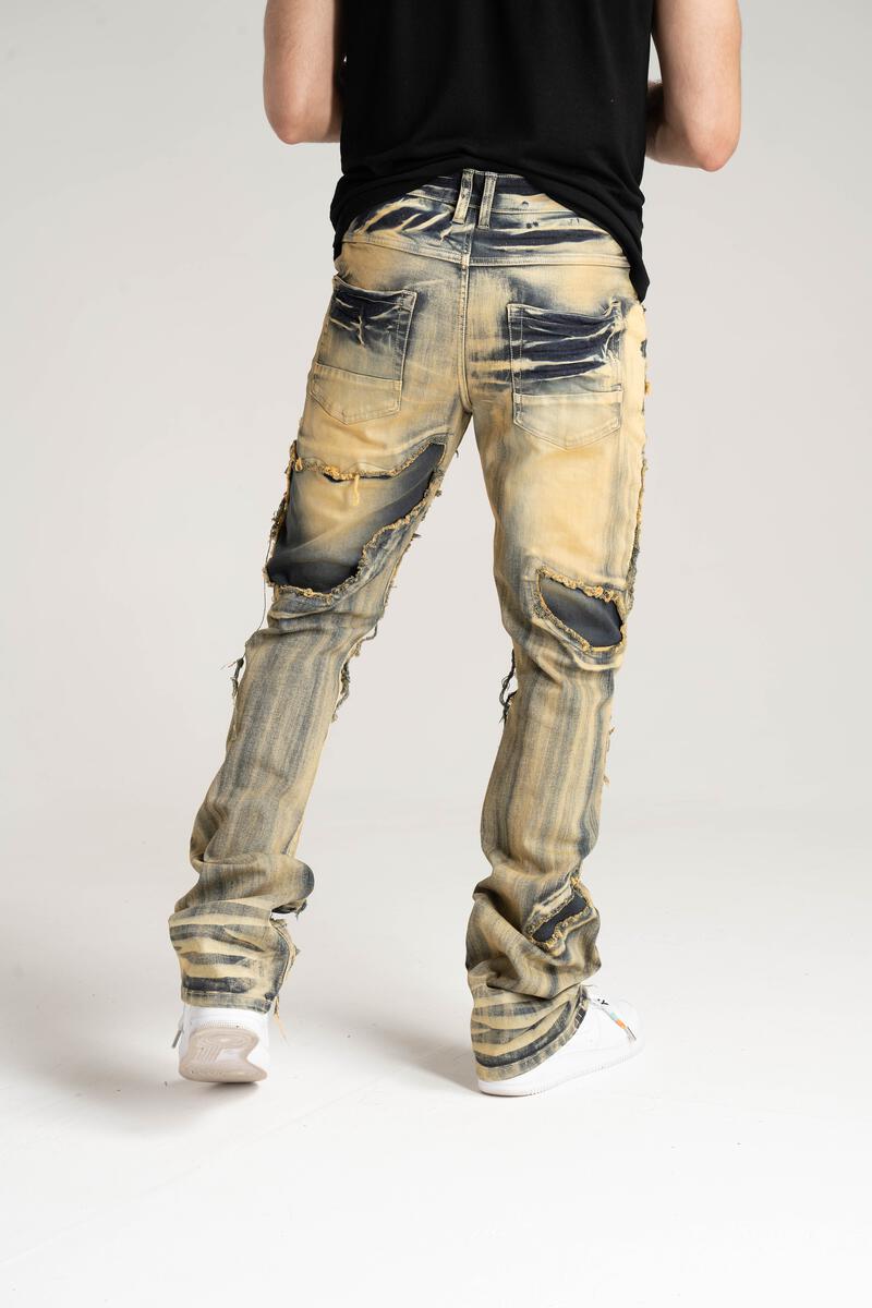 Taker 'Continuous R&R' Stack Denim (Taupe) B2083 - Fresh N Fitted Inc