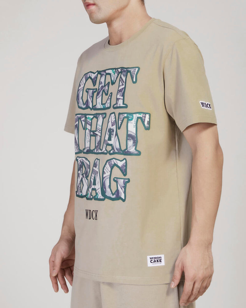 Wedding Cake 'Get That Bag' T-Shirt (Taupe) WC1970730 - Fresh N Fitted Inc 2