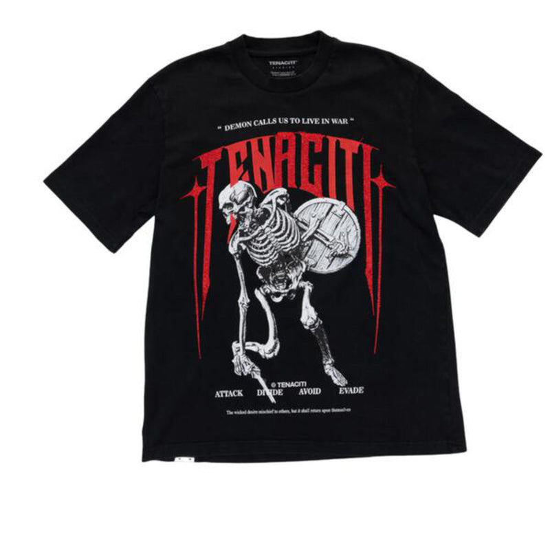 Tenaciti 'Demon Calls' T-shirt (Black) PN1022SS - FRESH N FITTED-2 INC