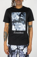 Rebel Minds 'Vintage Rose' T-Shirt (Black) 141-173 - FRESH N FITTED