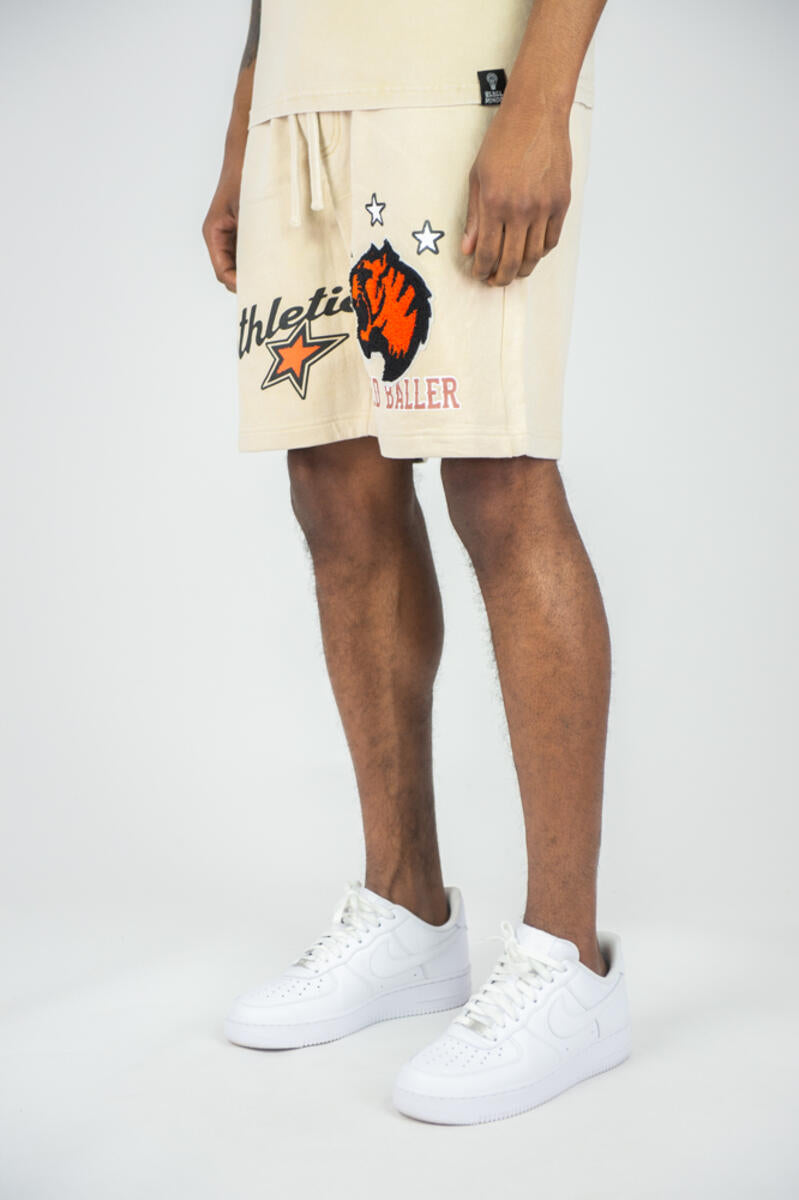 Rebel Minds 'Wild Baller' Fleece Shorts (Khaki) 141-964