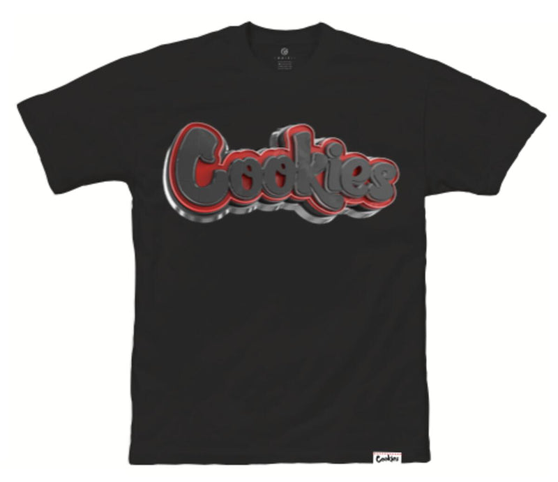 Cookies '3D Logo Ring' T-Shirt (Black/Black)