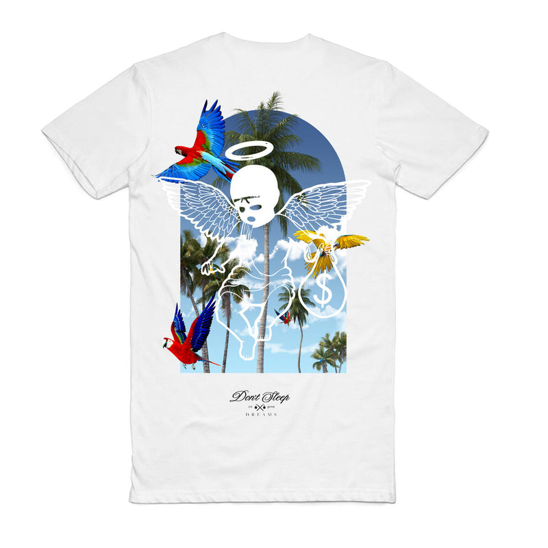 Hasta Muerte 'Parrot Paradise' T-Shirt (White) - Fresh N Fitted Inc