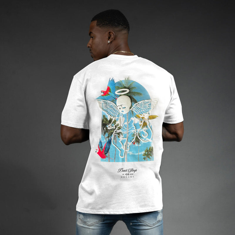 Hasta Muerte 'Parrot Paradise' T-Shirt (White) - Fresh N Fitted Inc