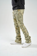 Taker 'Hunter Camo' Stack Denim (Gray) B2107 - FRESH N FITTED