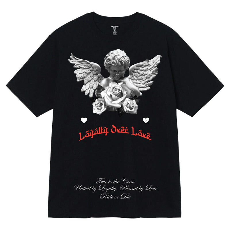 3Forty Inc. 'Loyalty Over Love' T-Shirt (Black) - FRESH N FITTED