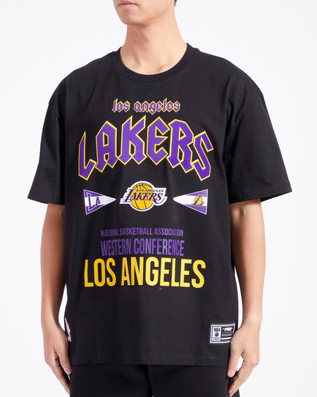 Pro Standard 'L.A. Lakers Basketball Western Conference Tour' T-Shirt (Black) BLL1515596