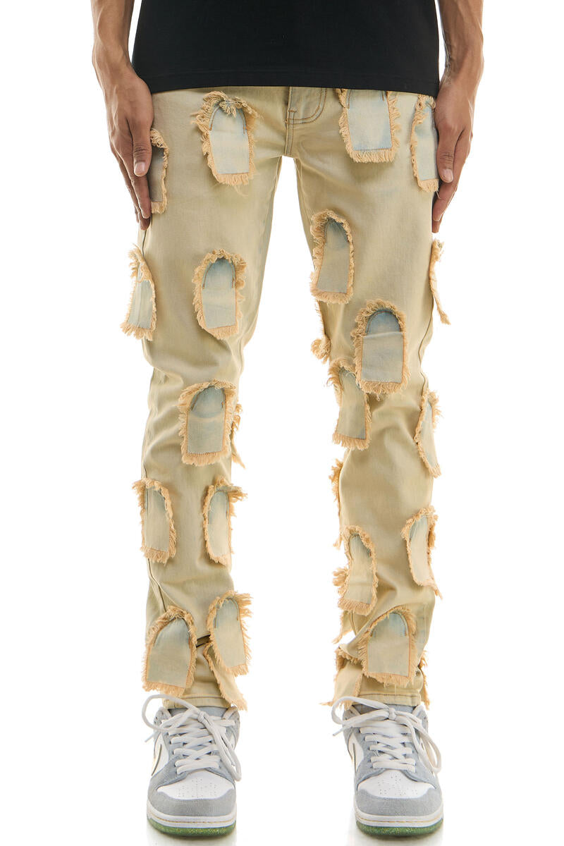 KDNK 'Flying Patched' Skinny Denim (Blue) KND4697 - FRESH N FITTED