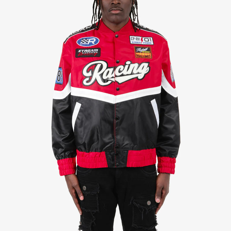 Copper Rivet 'Spring Racing' Jacket (Black/Red) 415007