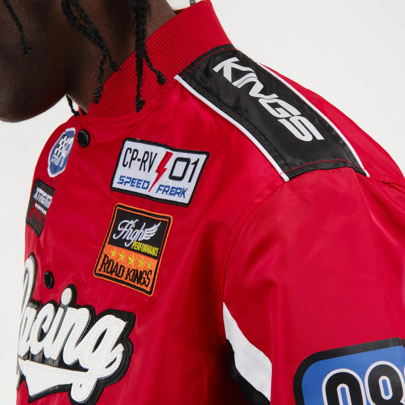 Copper Rivet 'Spring Racing' Jacket (Black/Red) 415007