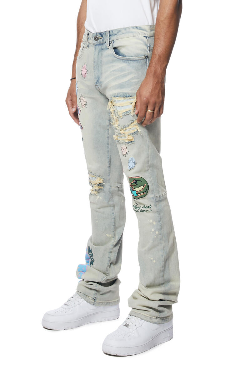 Smoke Rise 'Puff High Density' Denim (Ombre Blue) JP24128 - FRESH N FITTED-2 INC