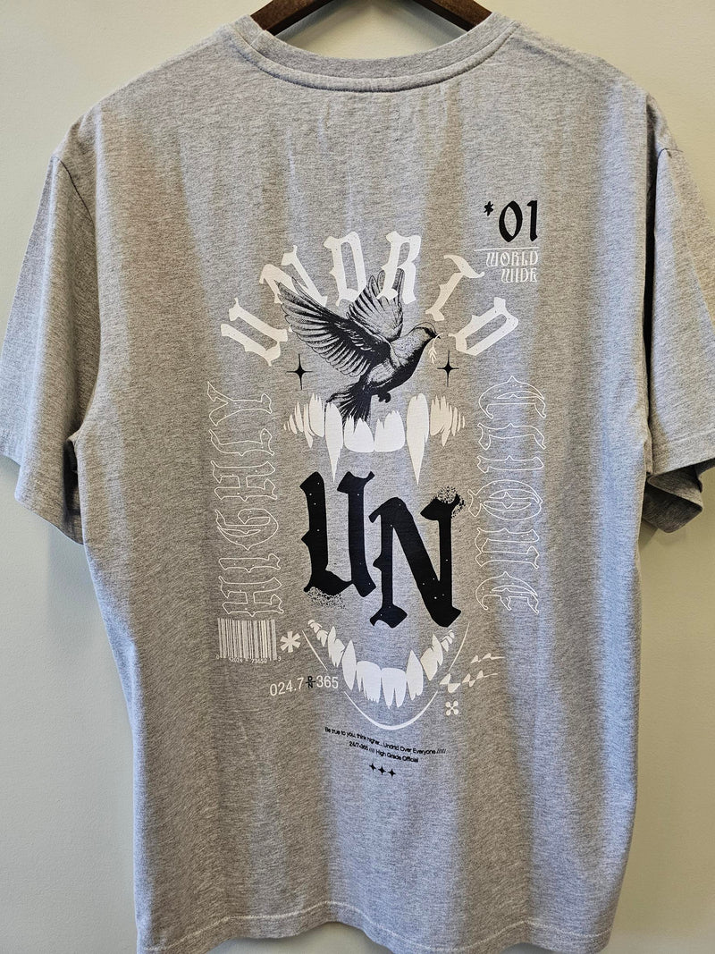 Highly Undrtd 'Clique Part 3' Tee (Heather Grey) US4113W