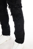 Smoke Rise 'Heavy Rip and Repair' Denim (Jet Black) JP20634R2 - FRESH N FITTED