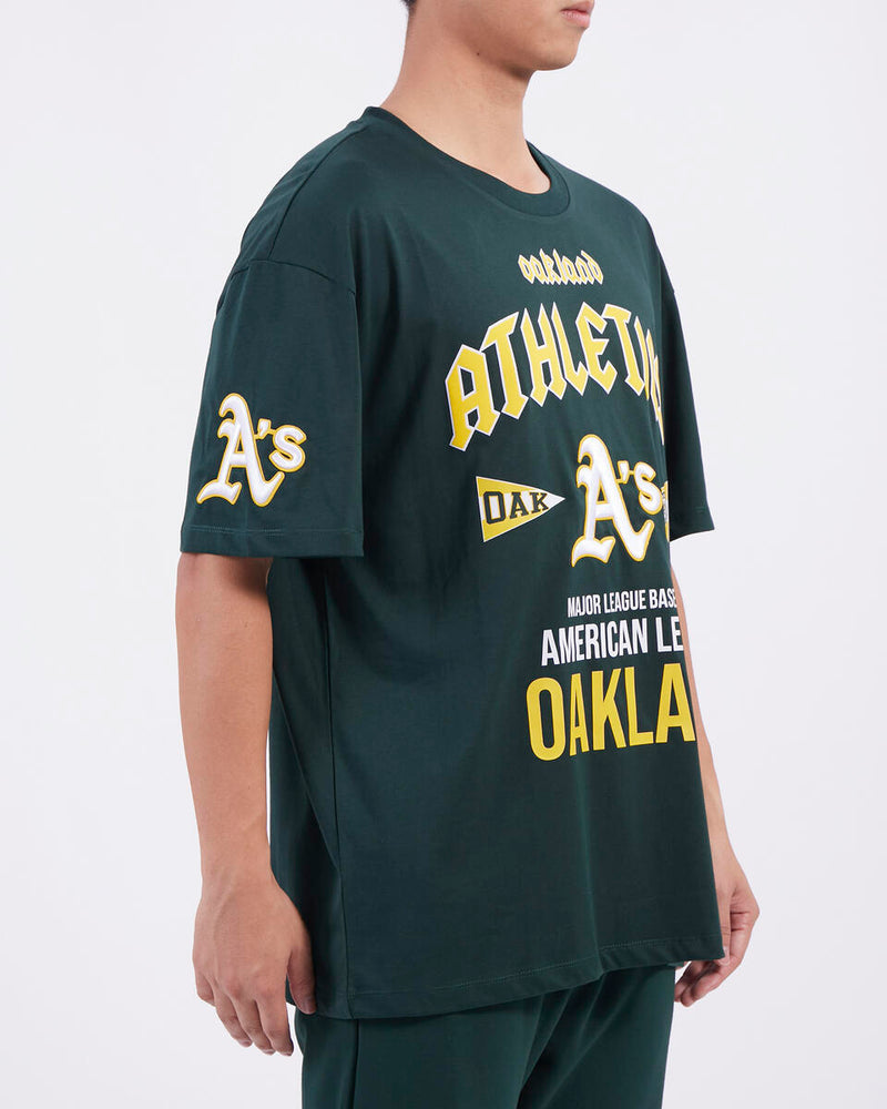 Pro Standard 'Oakland Athletics American league Tour' T-Shirt (Forest Green) LOA1314651 - FRESH N FITTED-2 INC