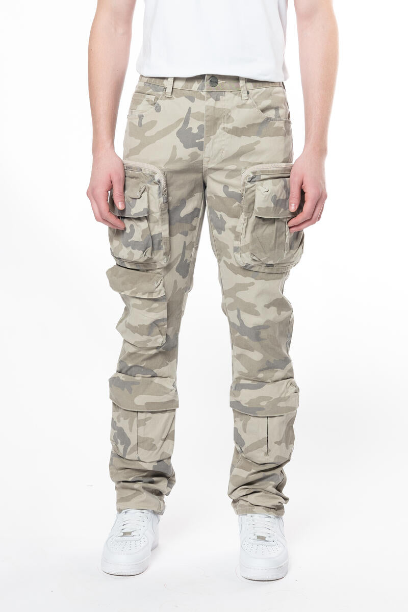 Smoke Rise '5 Pocket Cargo Twill' Pants (Khaki Camo) JP24539