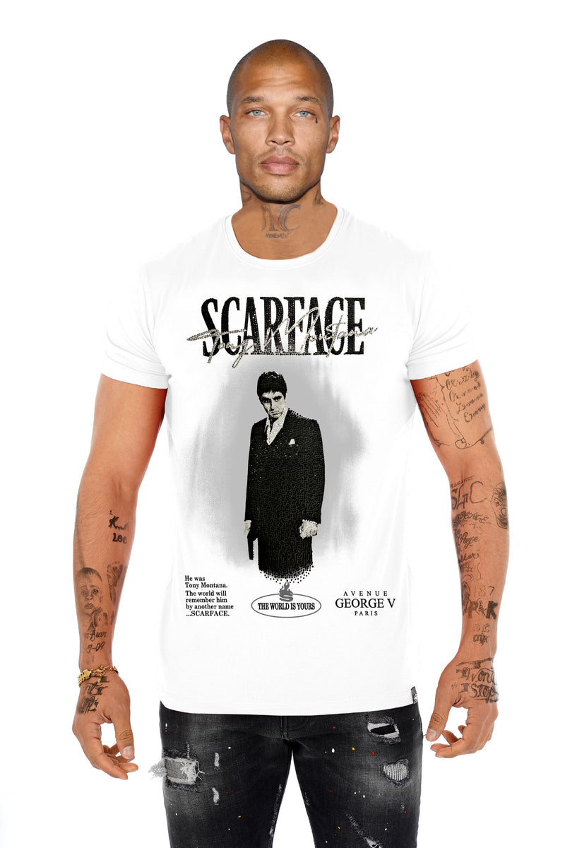 George V 'Scarface' Tee (White) GV-S2744