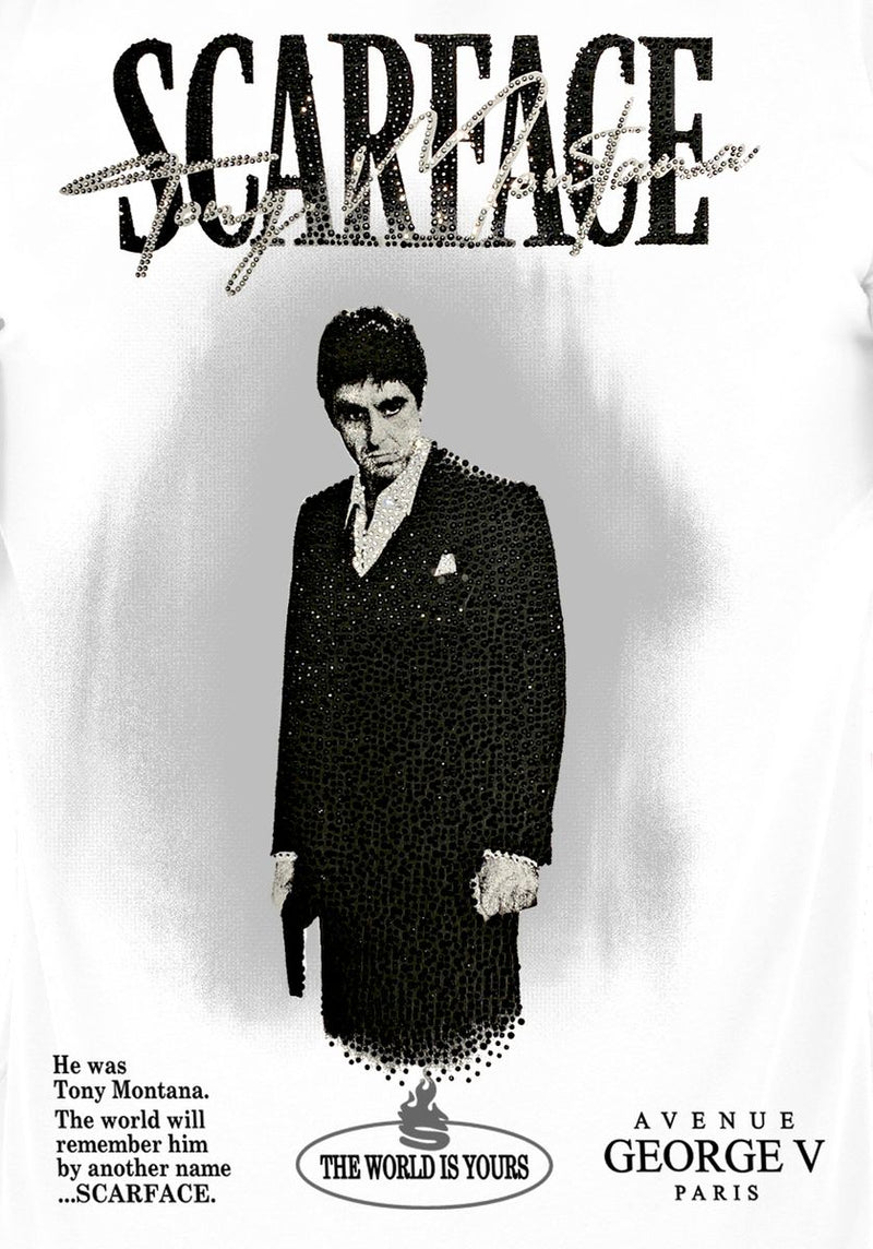 George V 'Scarface' Tee (White) GV-S2744