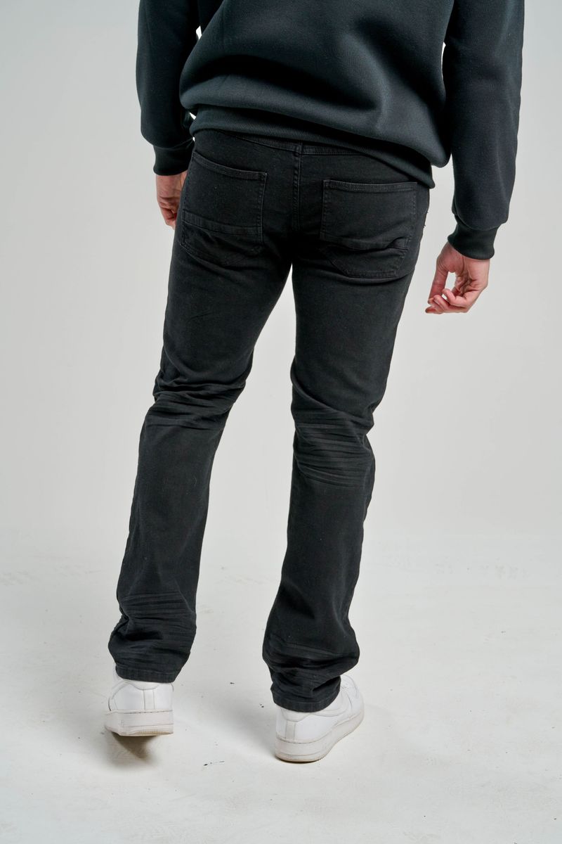 Spark Slim Straight Stretch Denim (Black) S4404