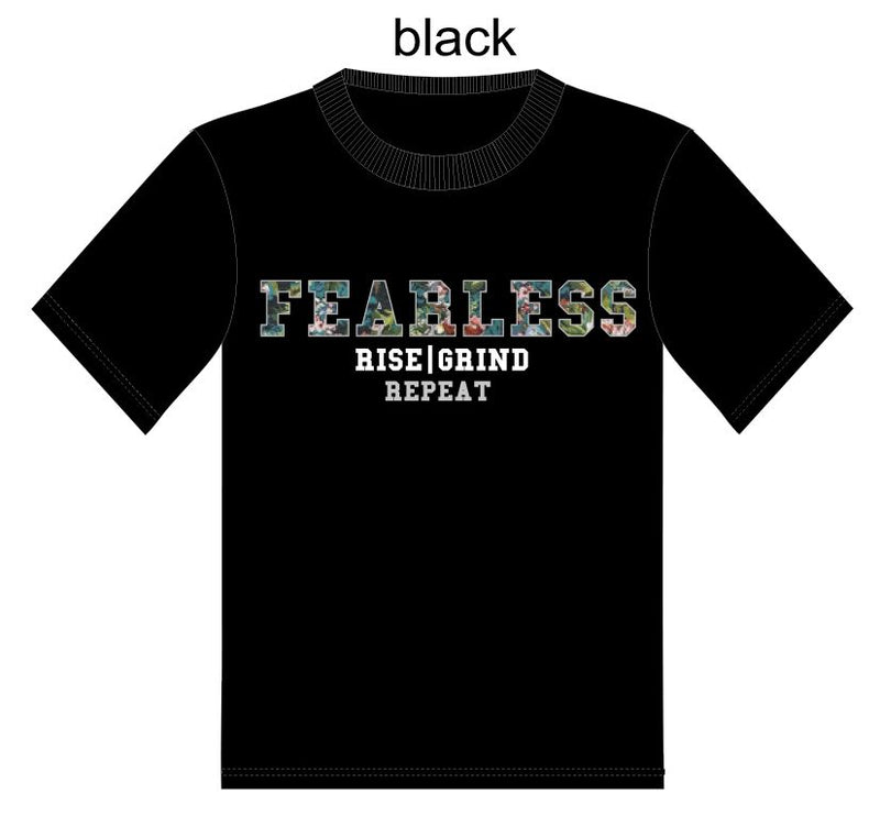 Focus Kids 'Fearless' Tapestry T-Shirt (Black) 80637