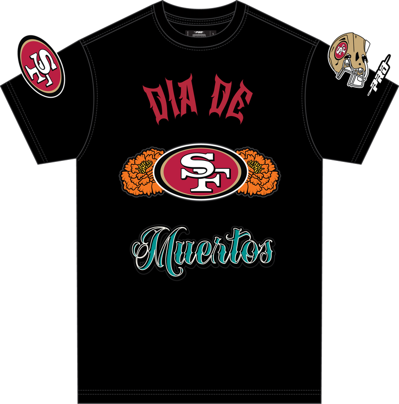 Pro Standard 'San Francisco 49ers Dia De Muertos' T-Shirt (Black) FS41410874