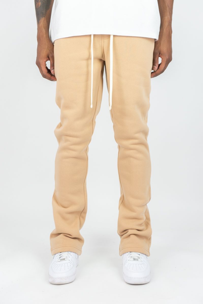 Rebel Minds Sweats Stacked Pants (Beige) 100-475